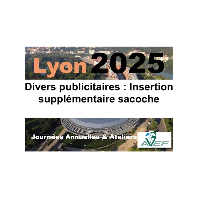 Lyon 2025 : Divers publicitaires : Insertion supplémentaire sacoche