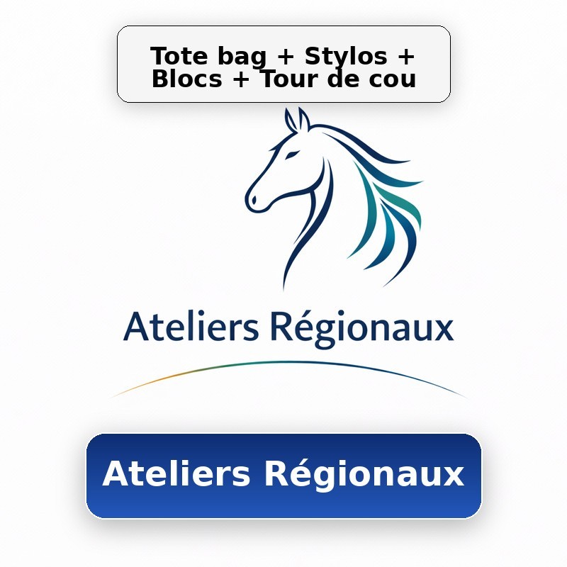 Atelier régional : Module communication Tote Bag + Stylo + Bloc + Tour de cou