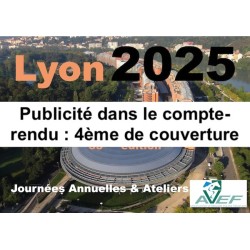 Lyon 2025 : Publicité dans le compte-rendu : 4ème de couverture