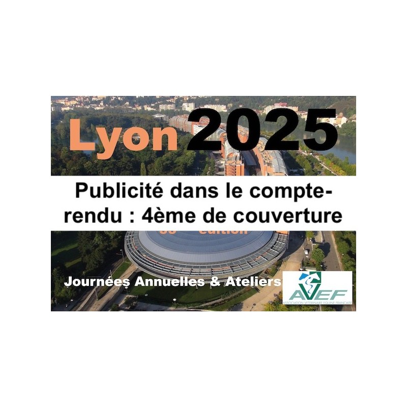 Lyon 2025 : Publicité dans le compte-rendu : 4ème de couverture