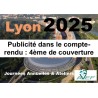 Lyon 2025 : Publicité dans le compte-rendu : 4ème de couverture
