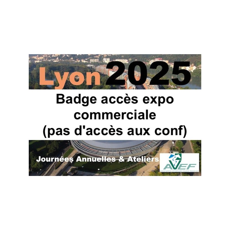 Lyon 2025 : Badge accès expo commerciale (pas d'accès aux conf)